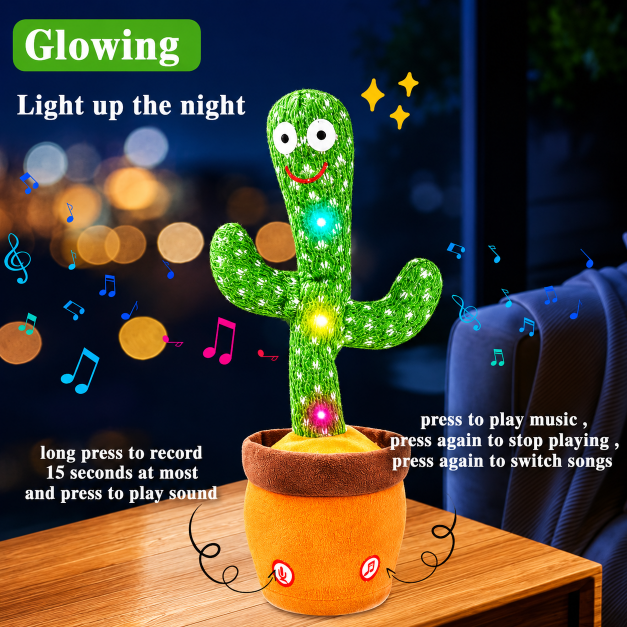 Talking Cactus Plush Toy