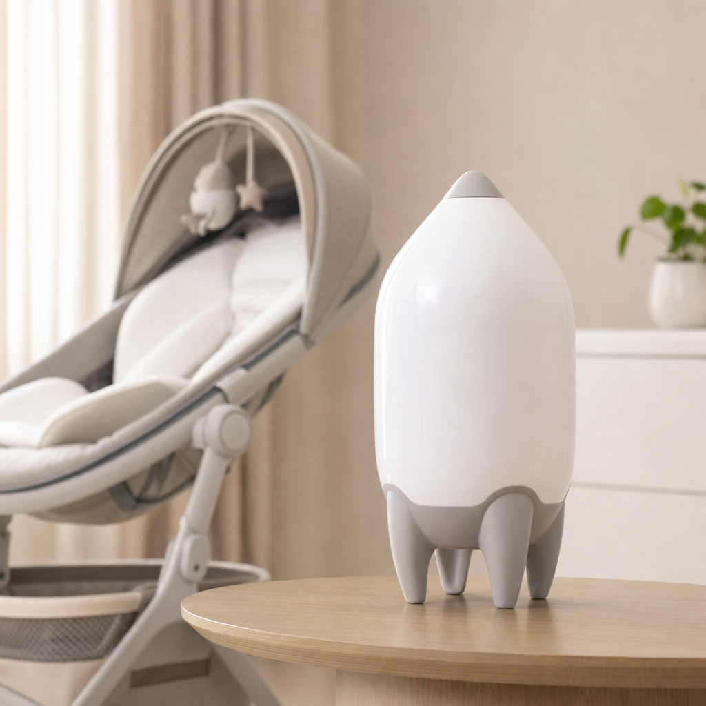 Portable Baby Rocker Electric Baby Bouncer Gently Rocks for Stroller & Pram